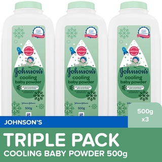 Johnson's Cooling Baby Powder 500g x 3