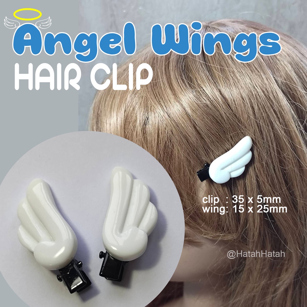 3D Angel Wings Hair clip (pair) kawaii chibi wings hairclip anime