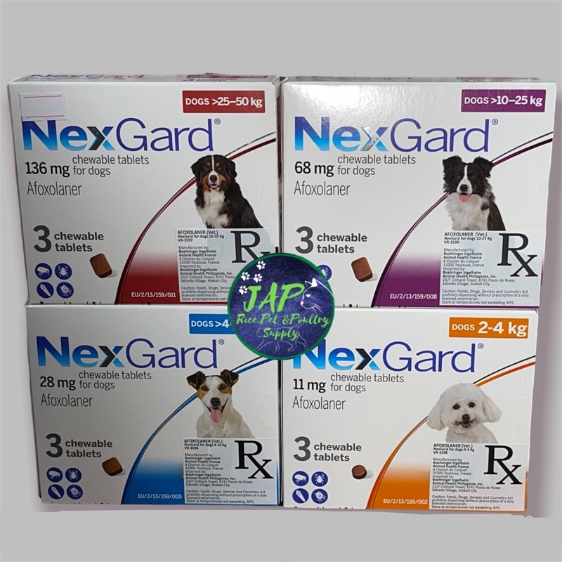 NexGard Chewable Tablets For Dogs | Shopee Philippines