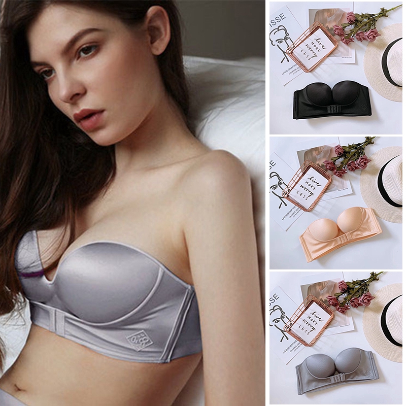 front buckle strapless bra