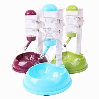 Dog Feeder and Drinker Pet Automatic Food Feeder 2 in 1 Water Drinker Dispenser Water Feeder Bottle #5