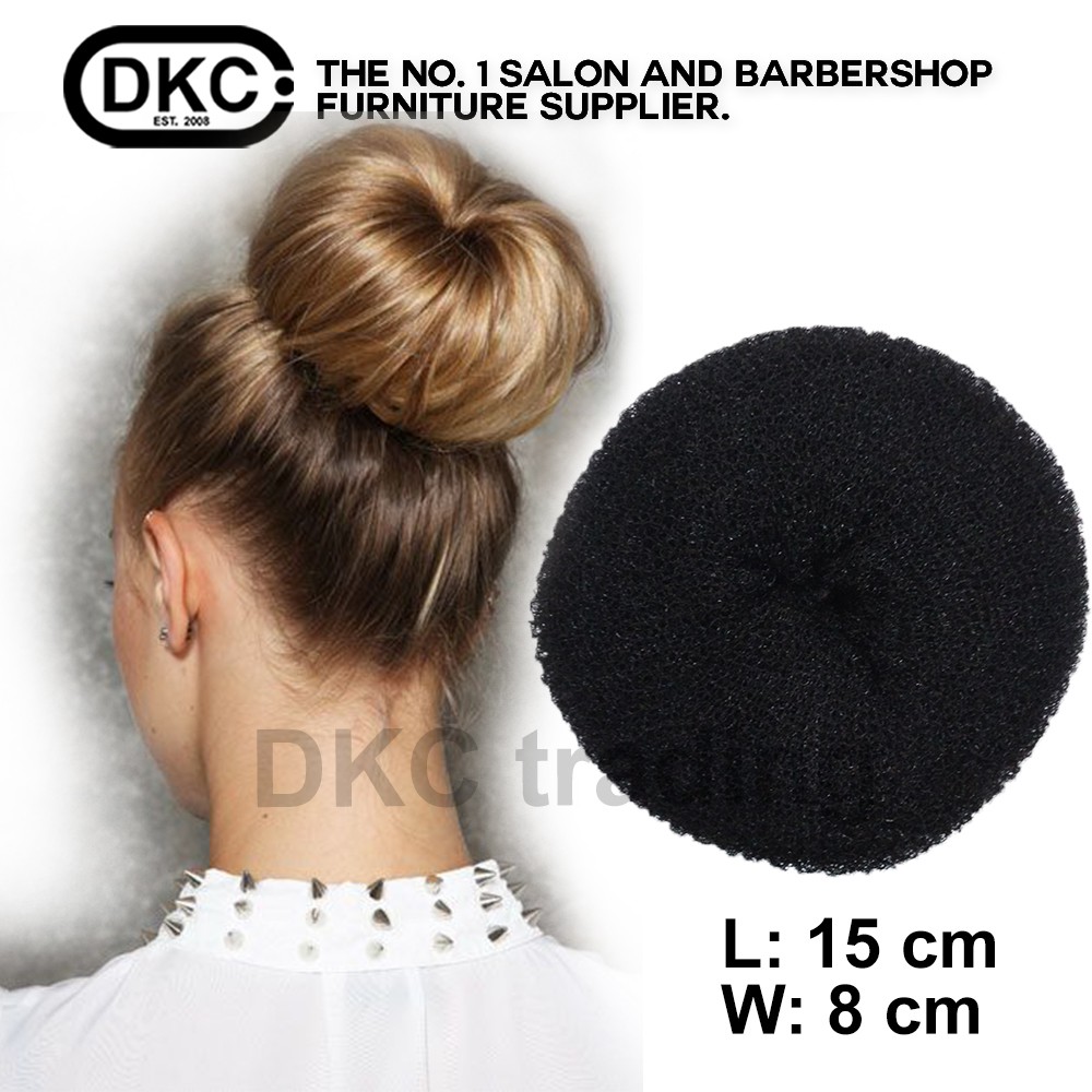 Black Donut Hair Bun Maker Large 15cm 0120 Shopee Philippines