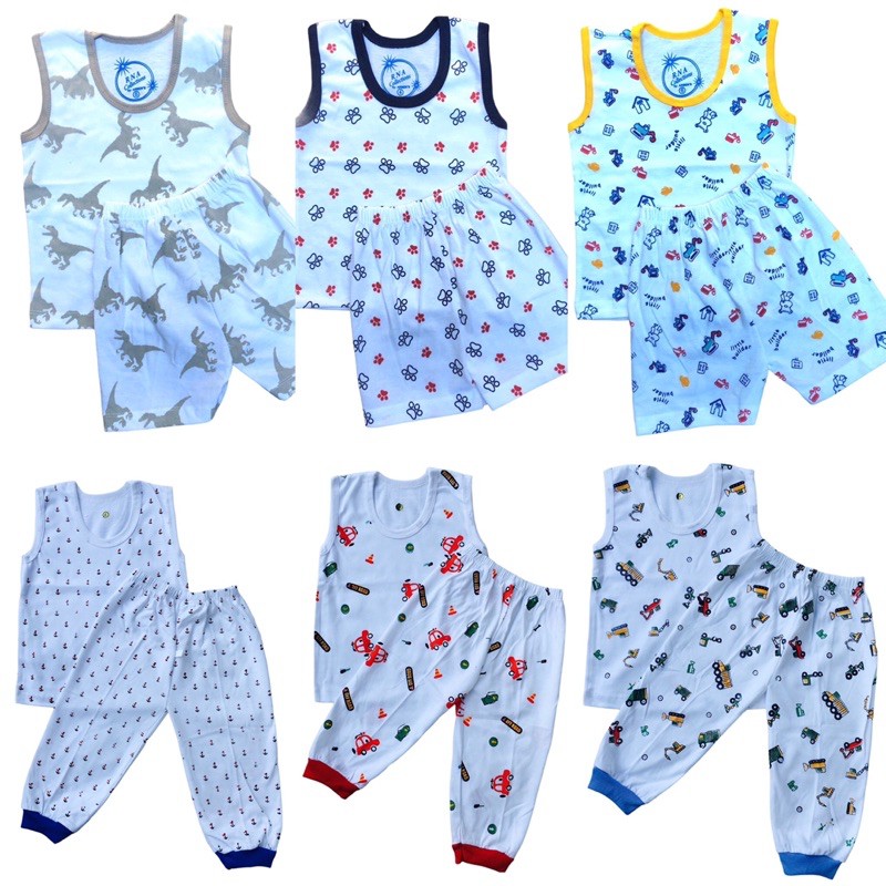 Negosyo BUNDLE 6 Pairs Sando Short/Pajama Cotton fabric | Shopee ...