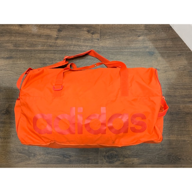 orange adidas duffle bag