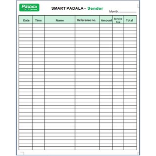 Smart Padala Transaction log pad | Shopee Philippines