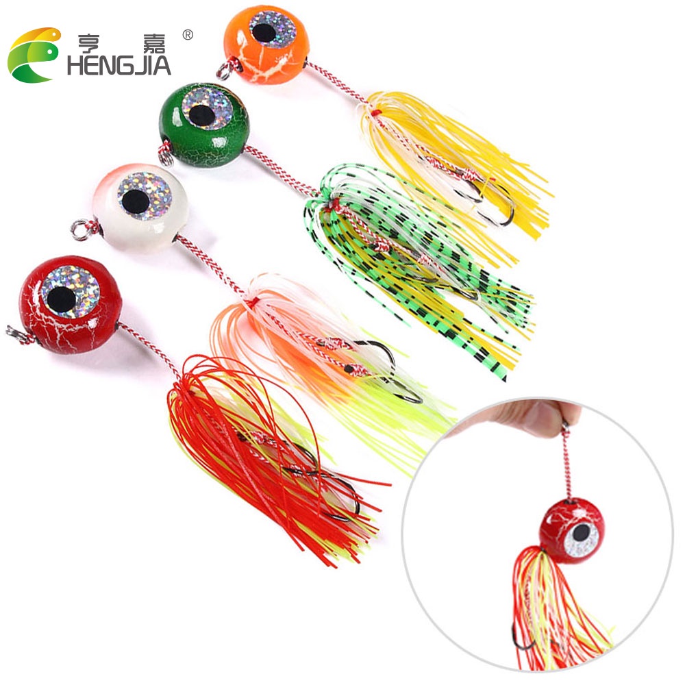 HENGJIA Luminous Bait 20G 40G 60G 80G 100G 120G Jigging Sinker Lead Jig ...