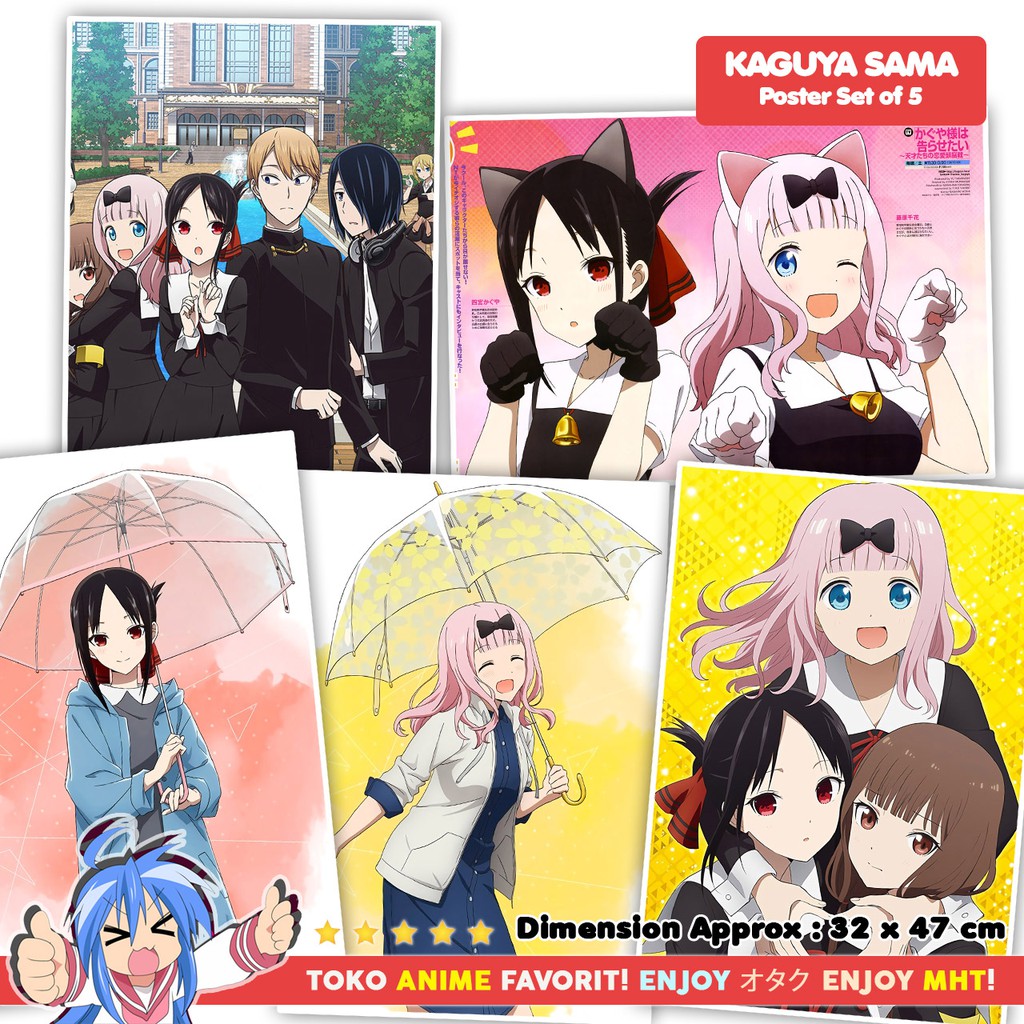 Love Is War Kaguya Anime Poster Poster Same Set Of 5 Shopee Philippines