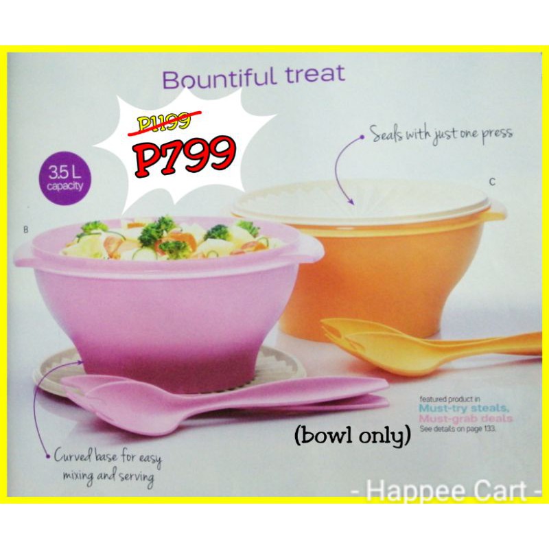 TUPPERWARE LARGE SALAD BOWL (bowl only) Shopee Philippines
