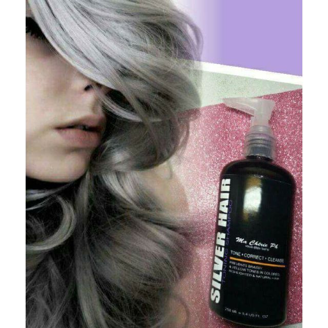 Ma Cherie Ph Silver Hair Toning Shampoo Conditioner Shopee