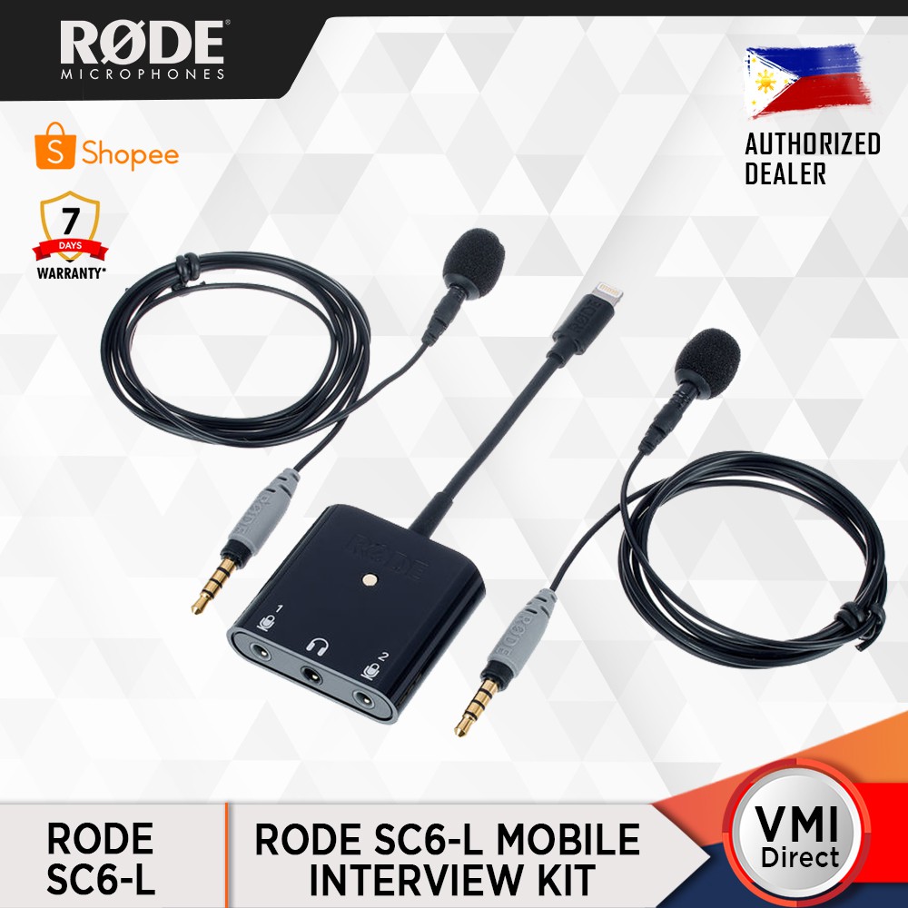 Vmi Direct Rode Sc6 L Mobile Interview Kit Shopee Philippines