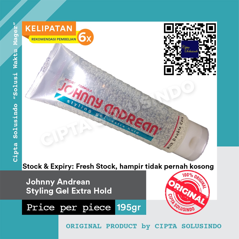 Hair Gel Johnny Andrean Styling Gel Extra Hold 195g Shopee Philippines