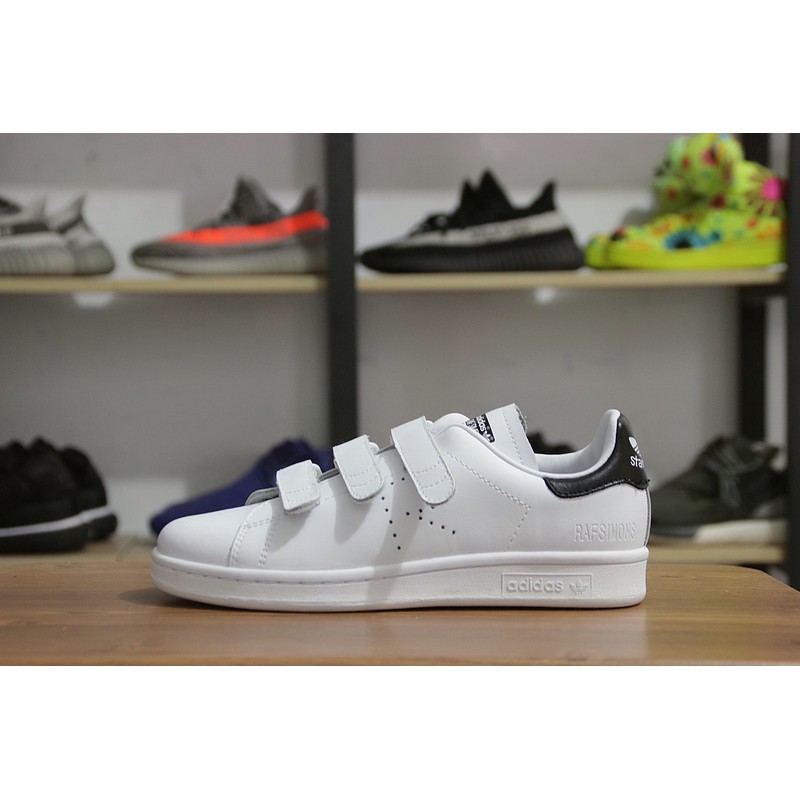 raf simons stan smith velcro black