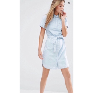 light denim shirt dress