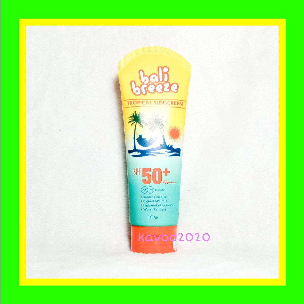 Bbtr100 Natasha Skin Care Bali Breeze Tropical Sunscreen 100gram SPF 50 ...