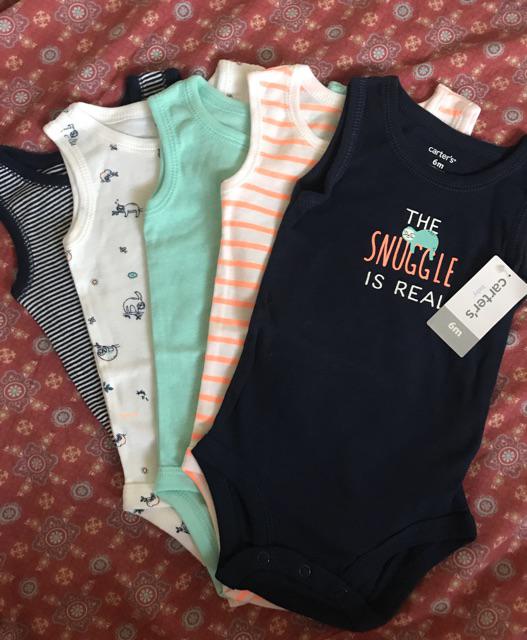 carter's sleeveless onesies