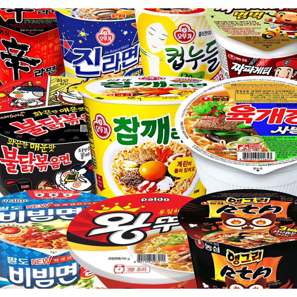 ALL kinds of Authentic Korean cup noodles shipped from Korea | Shopee ...