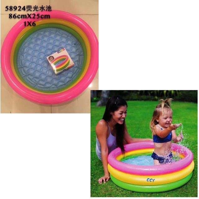 inflatable 3 ring swimming pool