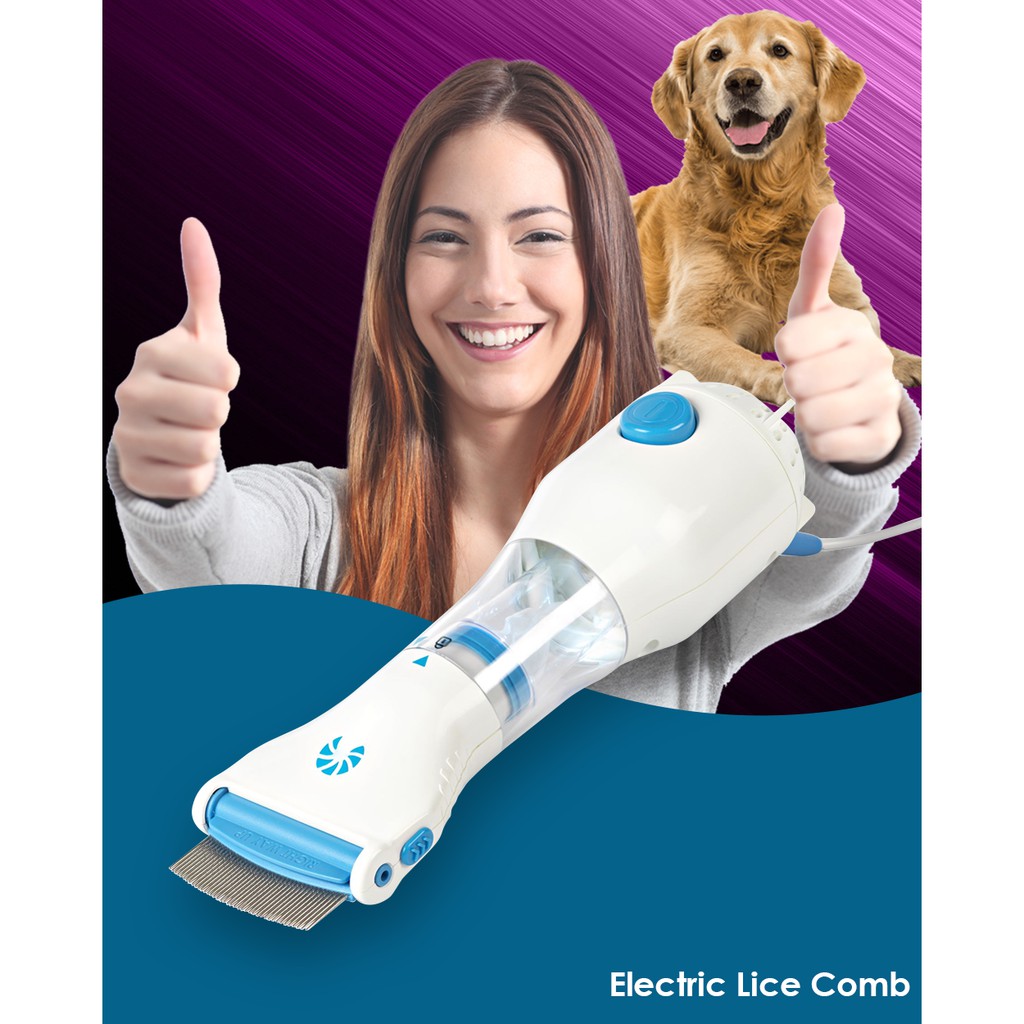 Lice Remover Comb for Head Lice & Nits Electric Lice CombVacuum (Pet