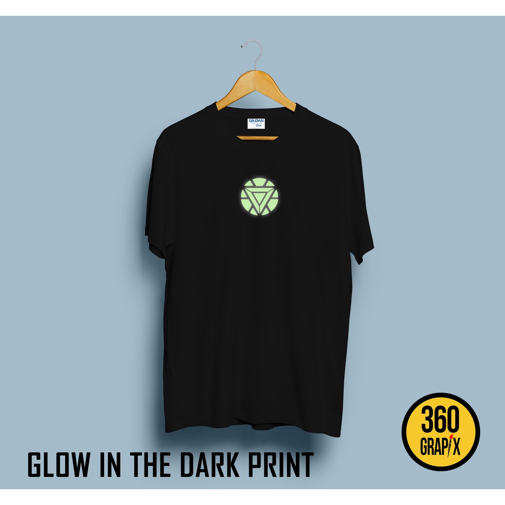 tony stark glowing shirt