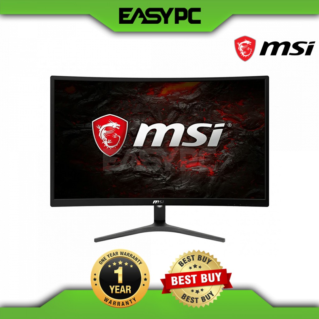 Msi Optix G241vc 24 Full Hd 75hz Amd Freesync Supported Curve Gaming Monitor 24 Inches Wide Cheap Shopee Philippines