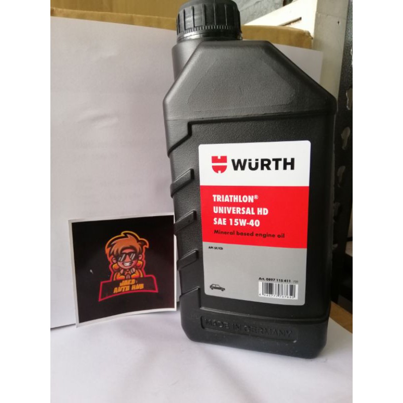 WURTH DIESEL ENGINE OIL(15W40) MINERAL OIL Shopee Philippines