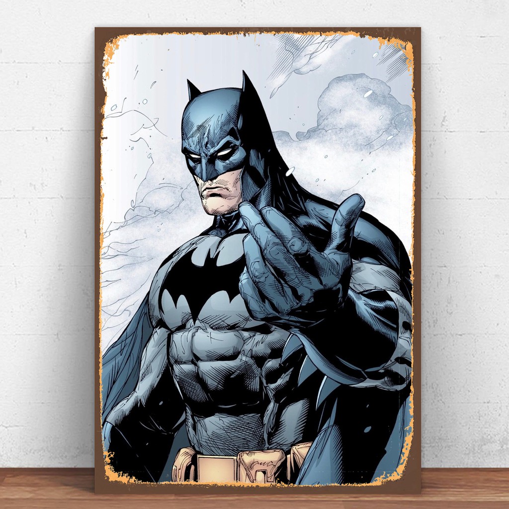 Batman Vintage Comic Cartoon Metal Tin Sign Decorative Metal Plate Vintage  Retro Poster Home Decor Wall Decor Wall Art | Shopee Philippines