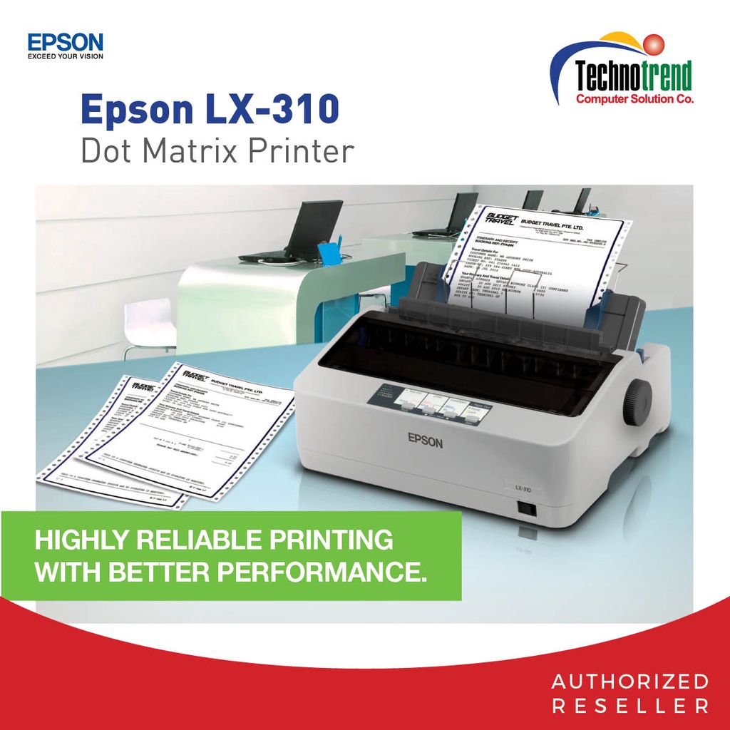 Epson Lx 310 9 Pin Narrow Carriage Impact Printer Shopee Philippines 4884