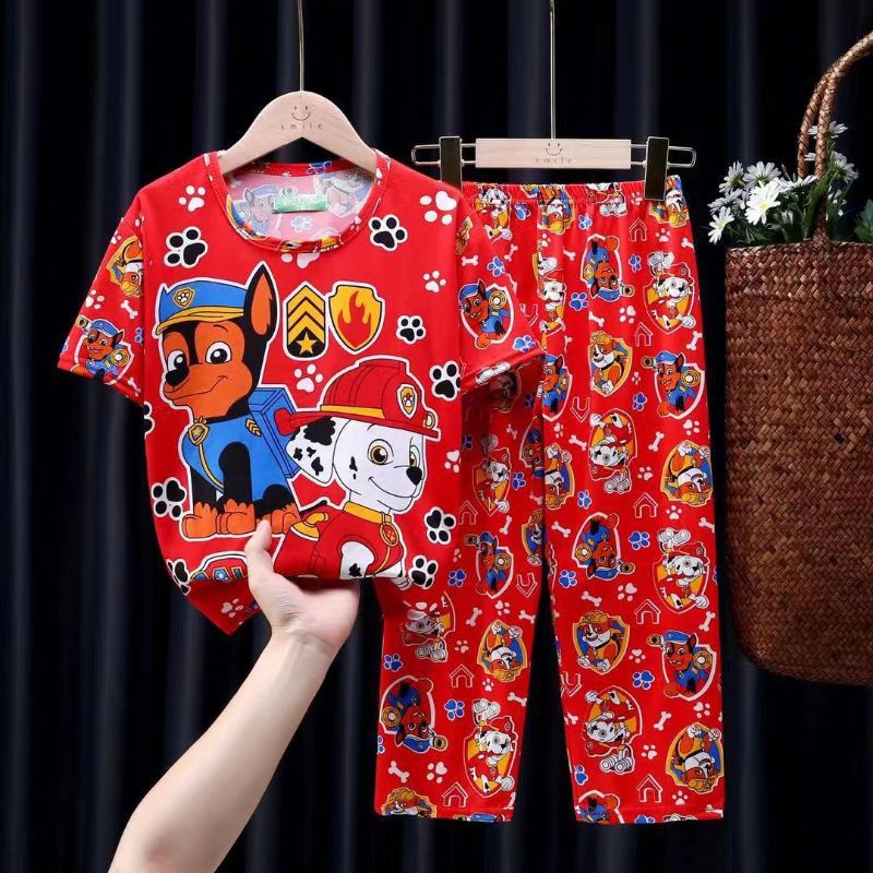 COD terno pajama kids paw patrol | Shopee Philippines