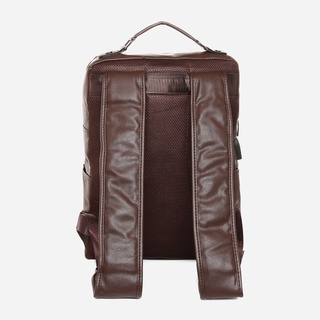 △Salvatore Mann Men’s Rafaelo Magnetic Snap Tab Backpack in Brown #3