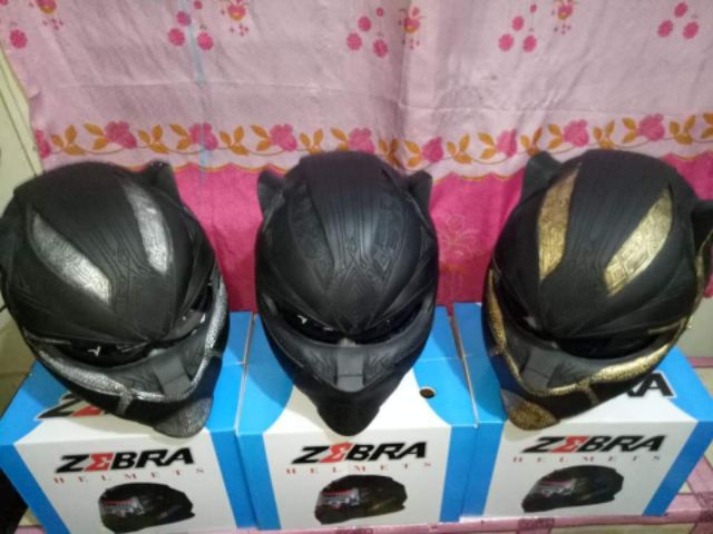 black panther bike helmet