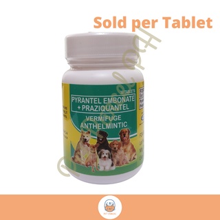 Papi Vermifuge (Pyrantel + Praziquantel) Dewormer Tablet for Cats and ...