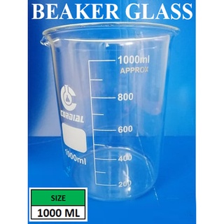 1000ml Glass Beaker Lowform Borosilicate Glass Shopee Philippines