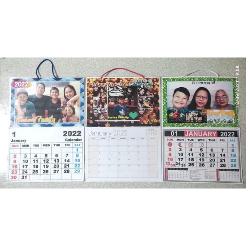 customized calendar for 2022 Shopee Philippines