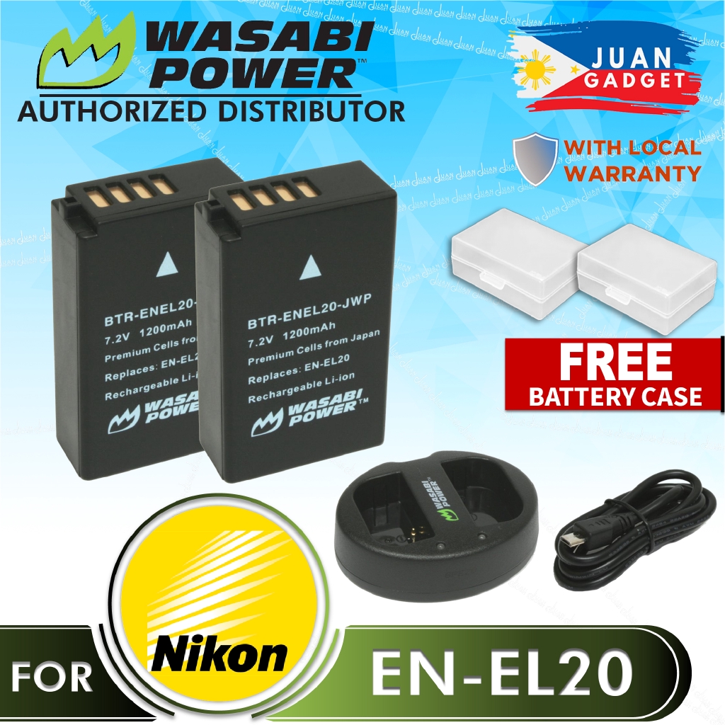 Wasabi Power Battery En El 2 Pack El And Dual Usb Charger For Nikon En El En Ela Shopee Philippines