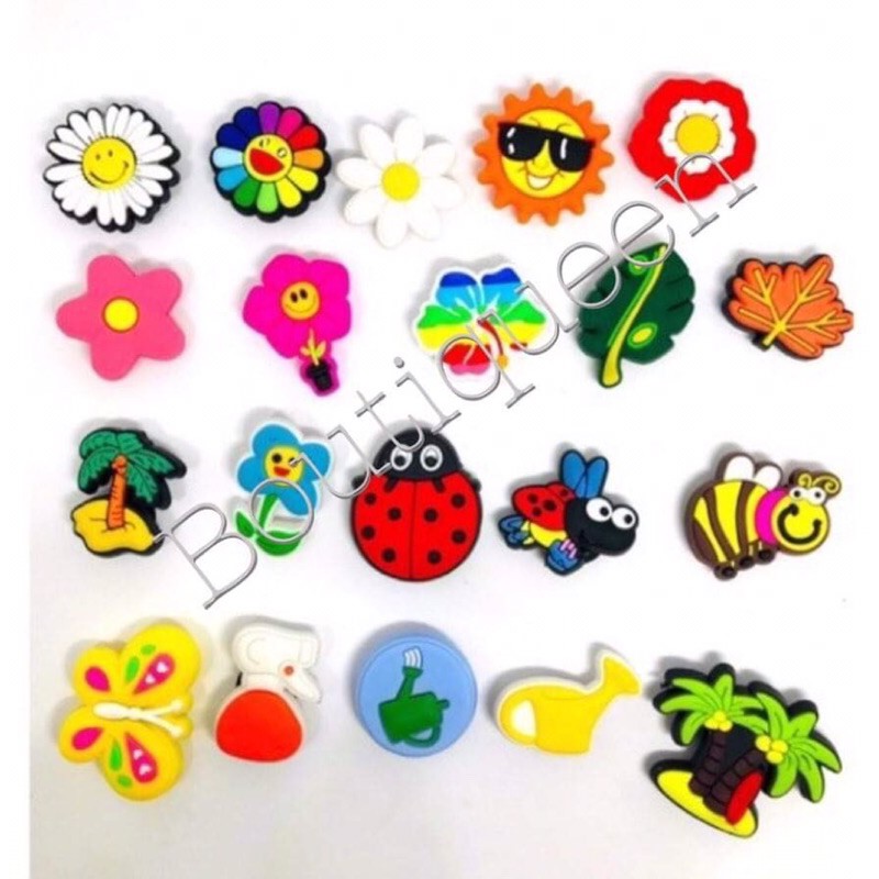 flowers jibbitz for crocs shoe charms Shopee Philippines