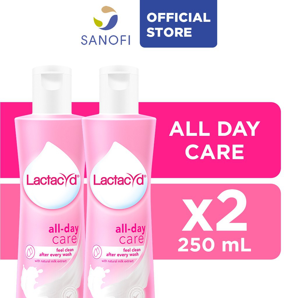 Lactacyd Feminine Wash All Day Care 250ML (Bundle of 2) Shopee