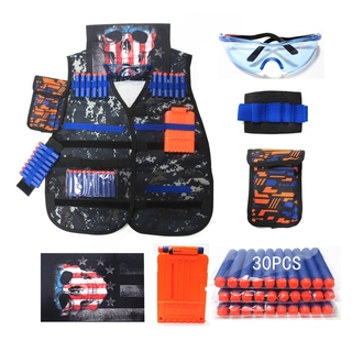 【READY STOCK】New tactical vest, soft bullet gun suit, family battle game battle suit