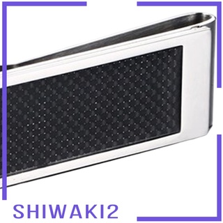 [SHIWAKI2] Stainless Steel Cash Money Clip Men\'s Pocket Card Holder Gift for Father #6