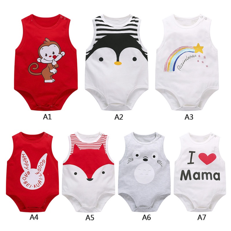 sleeveless onesies for baby boy