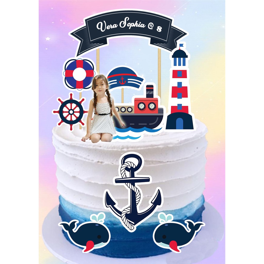 Nautical Theme Cake Topper Shopee Philippines