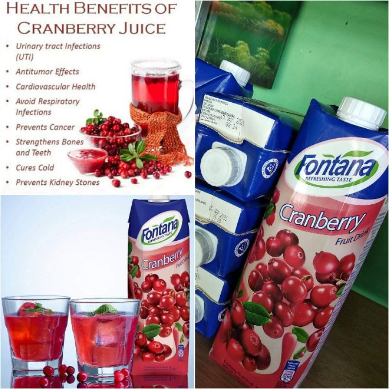 Authentic Fontana Cranberry Juice Shopee Philippines