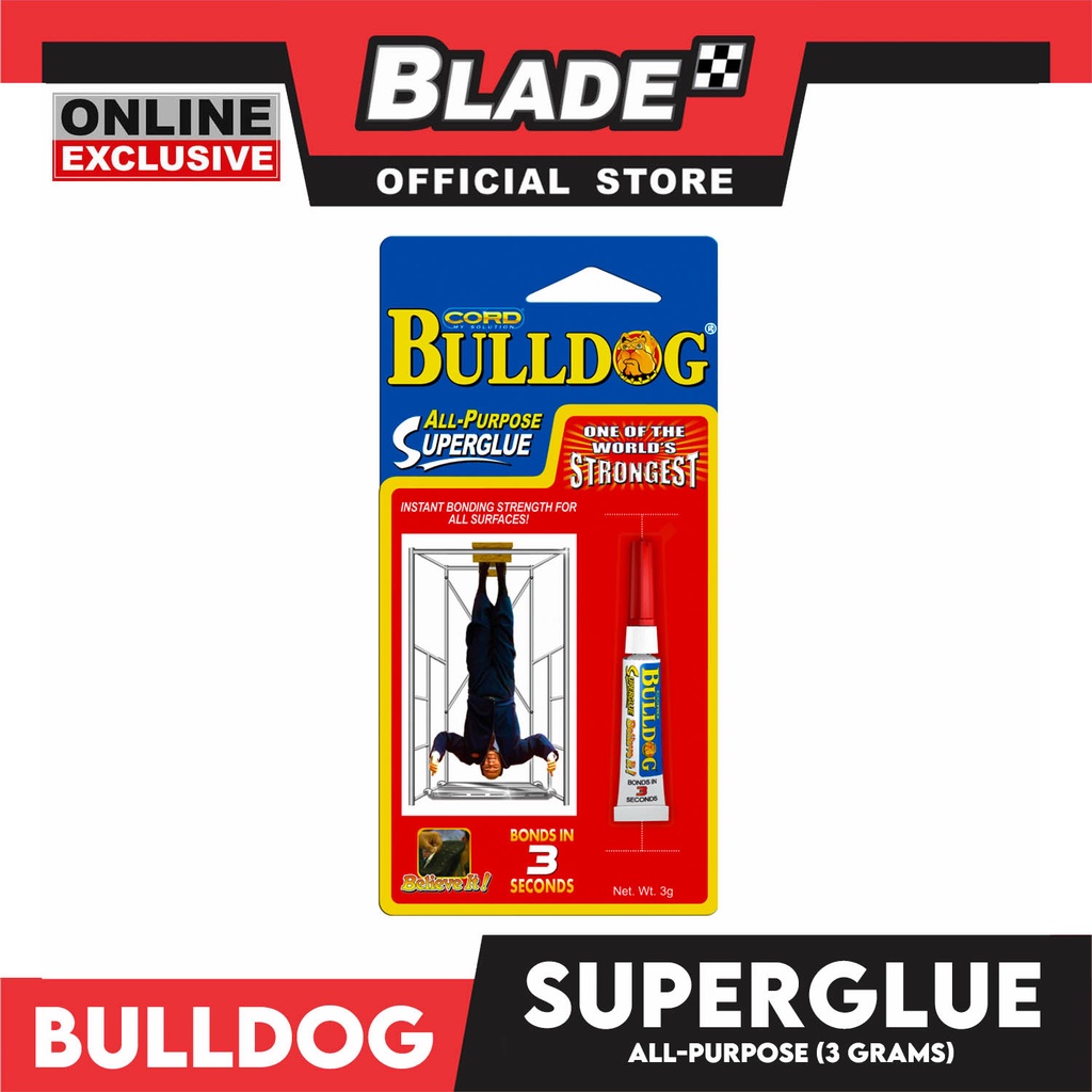 Bulldog All Purpose Super Glue 3g Strongest Bond In Any