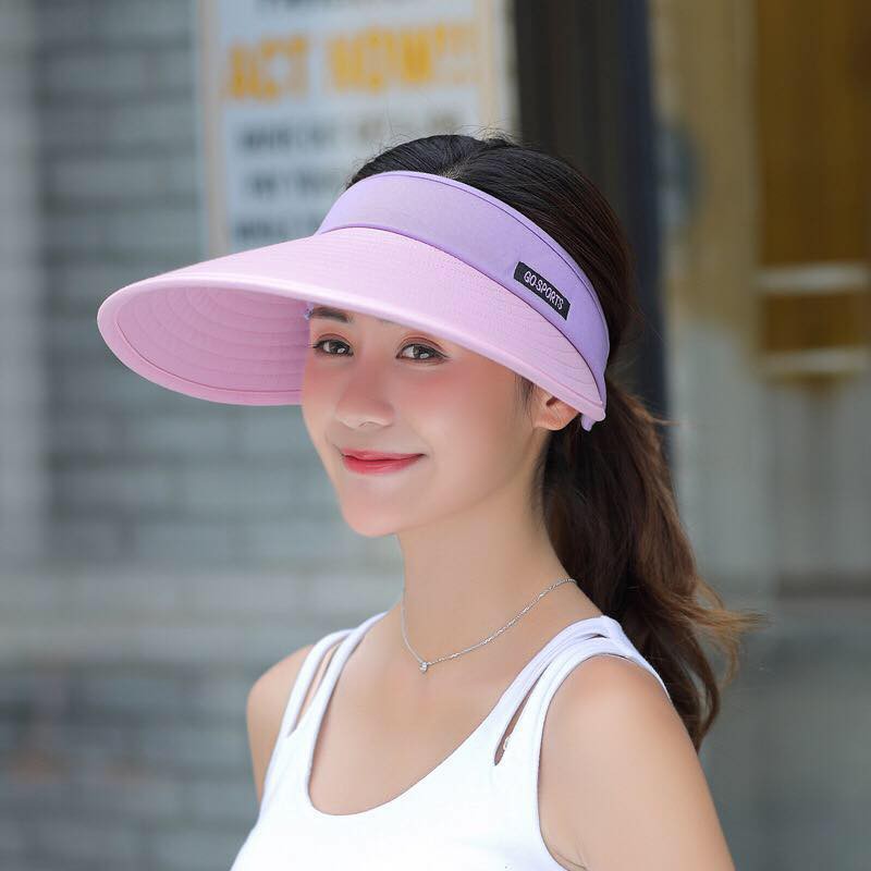 Large Brim UV Protection Summer Beach Cap Women’s Baseball Caps Sun Visor Hats for Women 