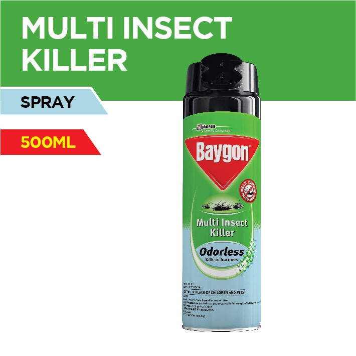 Baygon Multi Insect Killer Odorless 500 Ml Shopee Philippines