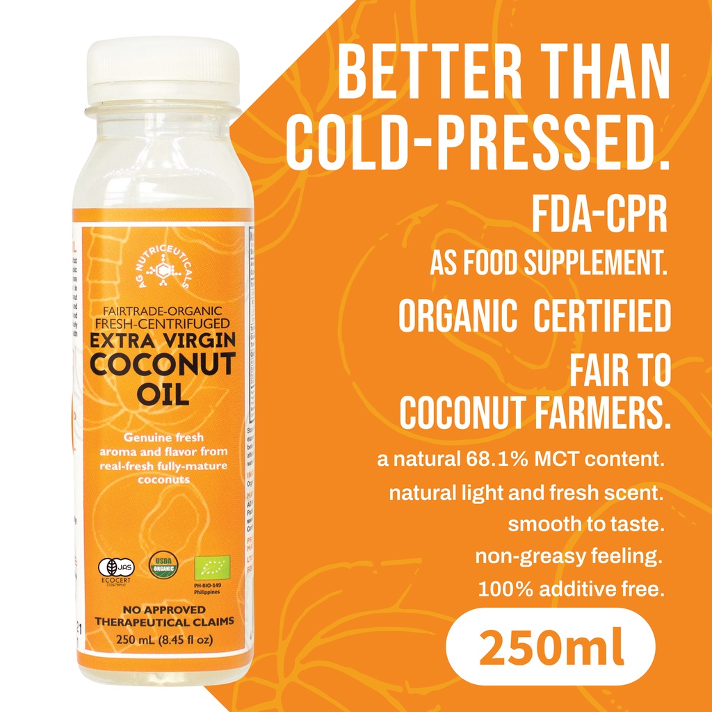 AG Fresh Centrifuged Virgin Coconut Oil VCO Cold