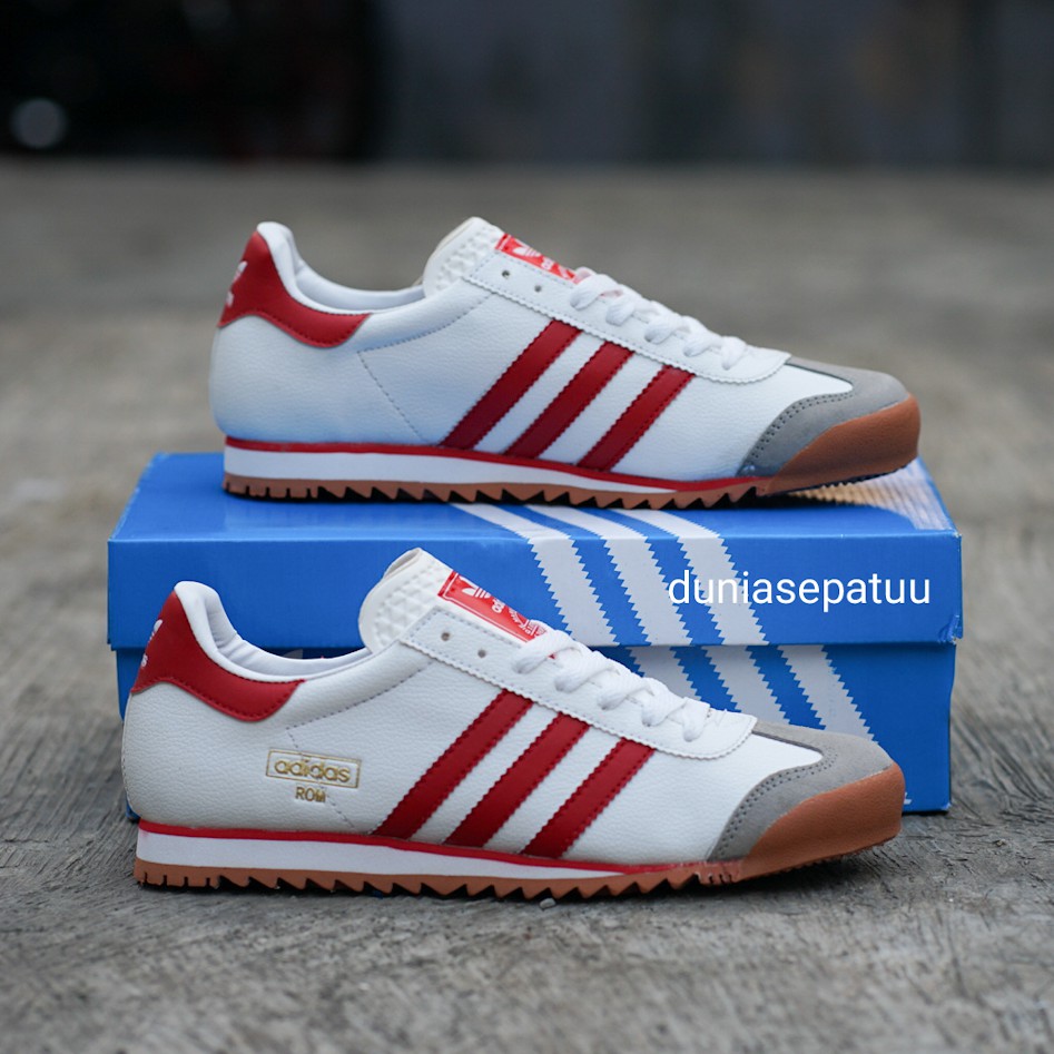 adidas rom white red