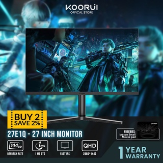 Koorui 27E1Q BLACK 27 Inch 2k Qhd 2560*1440 144hz // Koorui 27E1 BLACK ...