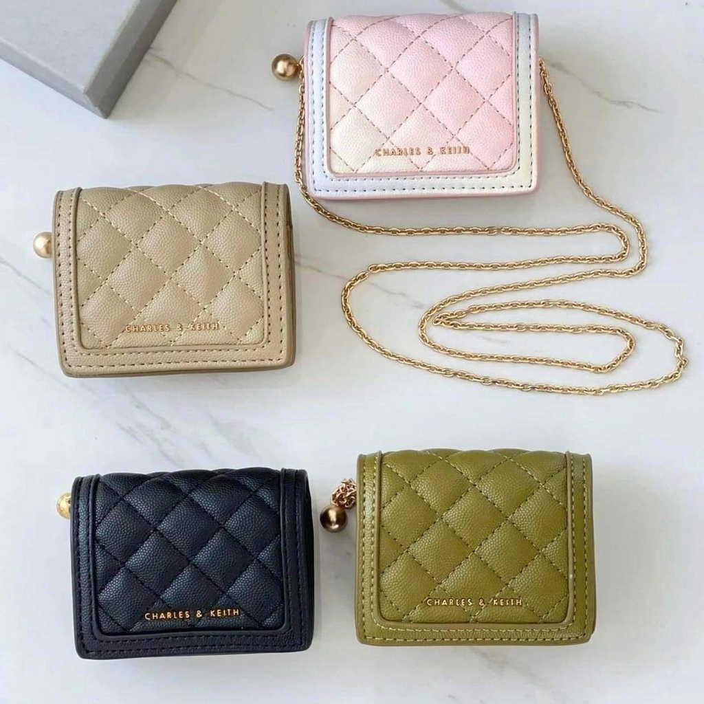 micaela quilted card holder