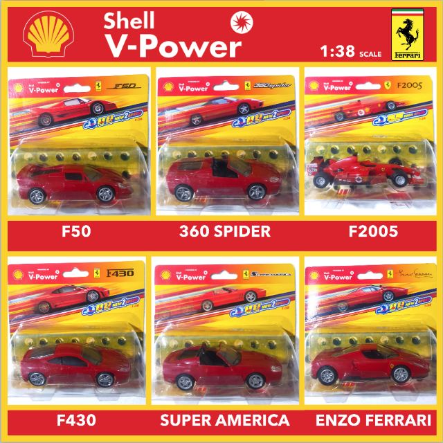 shell ferrari car collection