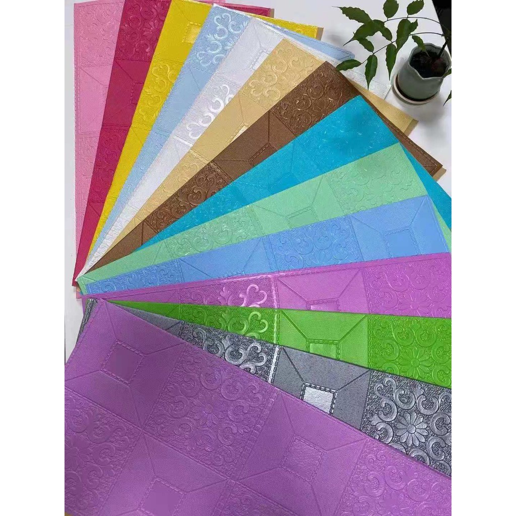 Ceiling wallpaper 70*70cm Wallpaper 3D foam brick Wall Stickers wall